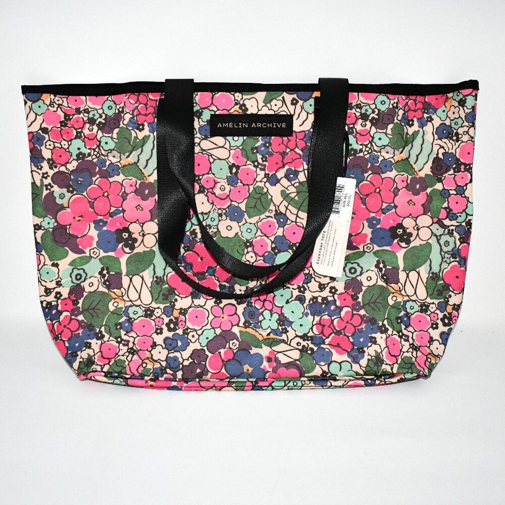 Amelin Archive Florale Everyday Tote Bag in Florale #258001 NWT